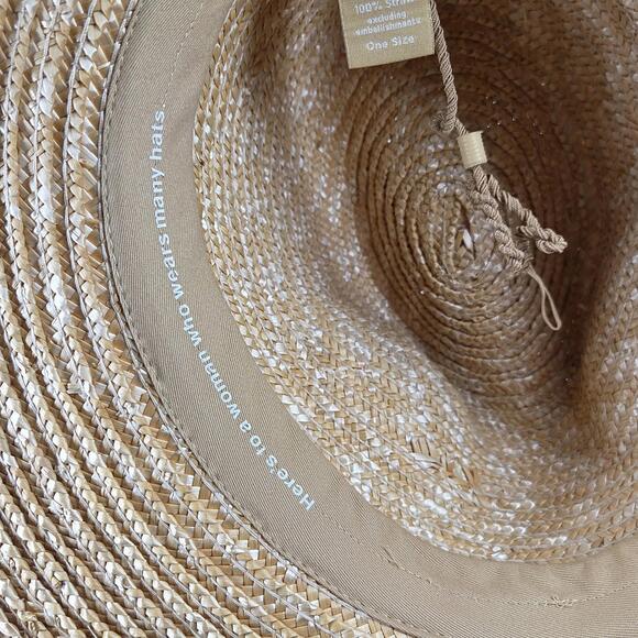 Gigi Pip Hat Womens 100% Straw Sun Hat Wide Brim Western Rancher Hats main image 4